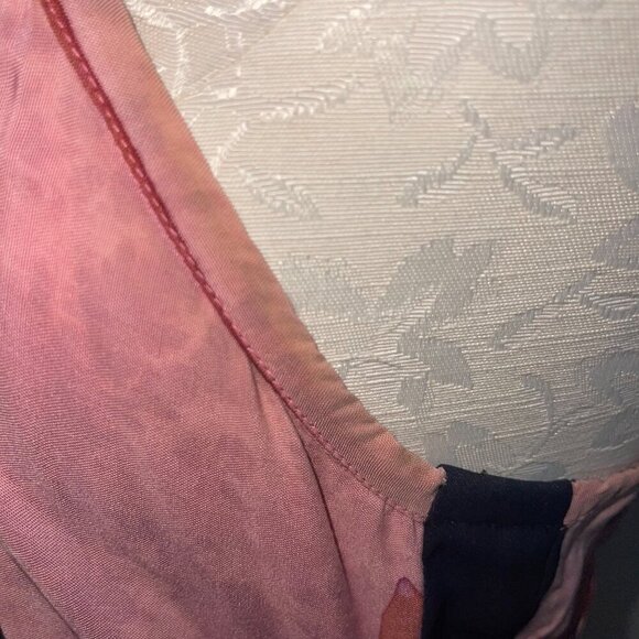 Ok Mike Vintage Womens Dress Size Large Pink Bali Tank Maxi Sleeveless - Picture 3 of 8